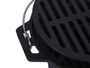 BBQ Holzkohlegrill Tischgrill Gusseisen 49 x 27 x 22 cm