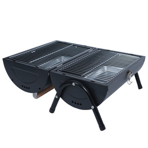 BBQ Holzkohlegrill Campinggrill schwarz