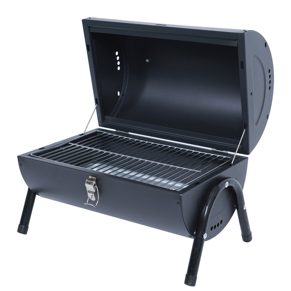 BBQ Holzkohlegrill Campinggrill schwarz