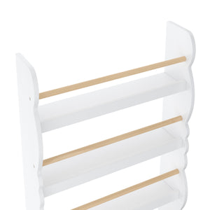 Bücherregal Kinderzimmer DREAMYCLOUD 60 x 98 cm weiss/natur
