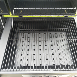 Kombigrill Gas 3+1 Brenner und Holzkohle BBQ