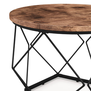 Beistelltisch Vintage BONITA rund 2-teilig