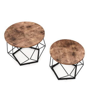 Beistelltisch Vintage BONITA rund 2-teilig