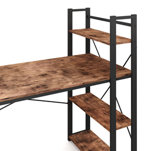 Schreibtisch mit Regal Vintage BONITA