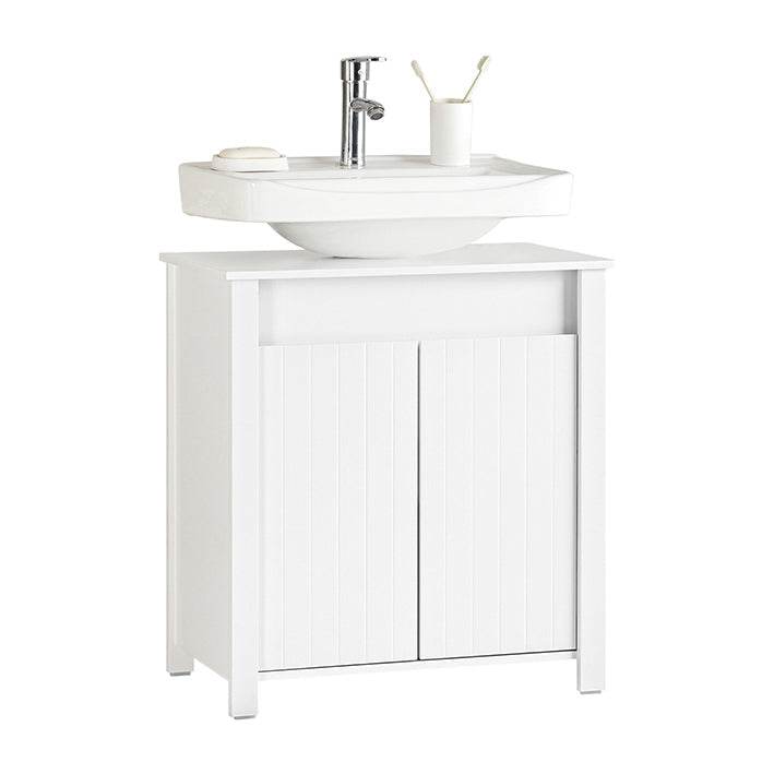 Waschbeckenunterschrank Badschrank Waschtisch Weiss BZR101-W