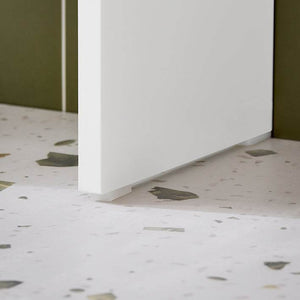 Toilettenregal | Waschmaschinenschrank | Badezimmerregal mit Schrank | Weiss