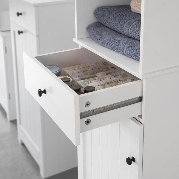 Bad Hochschrank | Badschrank | Badregal Weiss