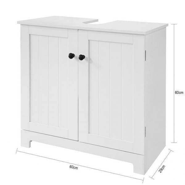 Waschbeckenunterschrank | Badezimmerschrank Weiss | Landhaus