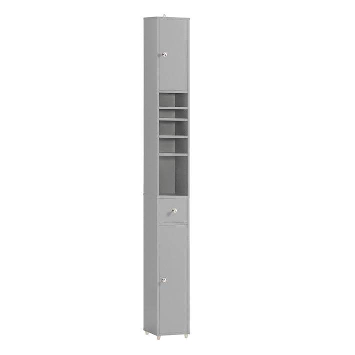 Bad Hochschrank Badschrank Badregal Hellgrau BZR34-HG