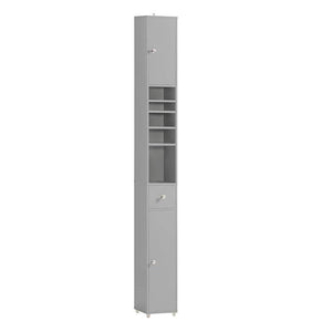 Bad Hochschrank Badschrank Badregal Hellgrau BZR34-HG