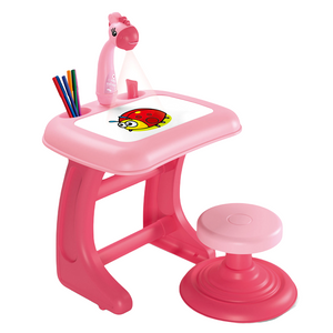Proiettore da tavolo da disegno per bambini, rosa