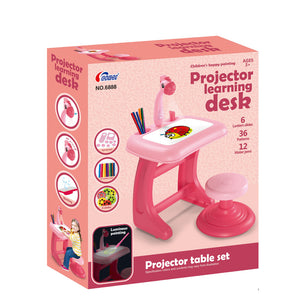 Proiettore da tavolo da disegno per bambini, rosa