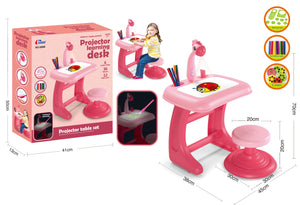 Proiettore da tavolo da disegno per bambini, rosa