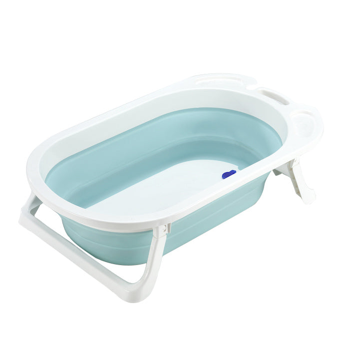 Foldable baby bathtubs, blue