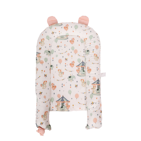 Babynest 90 x 50 x 12 cm rosa