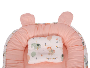 Babynest 90 x 50 x 12 cm rosa