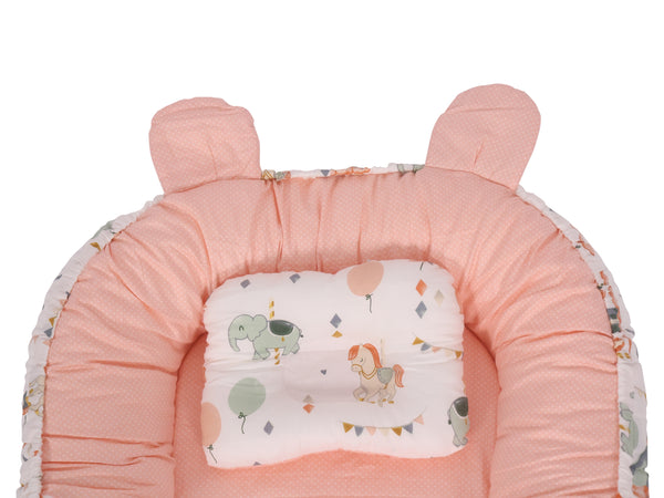 Babynest 90 x 50 x 12 cm rosa