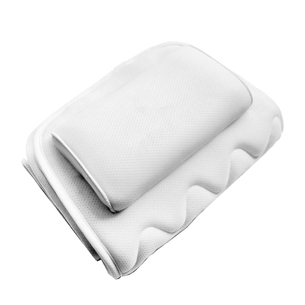 Badewannenkissen Wanneneinlage mit Saugnäpfen 125 x 43 cm weiss