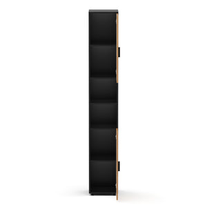 Badezimmerschrank AQUALIA 30 x 30 x 190 cm braun/schwarz