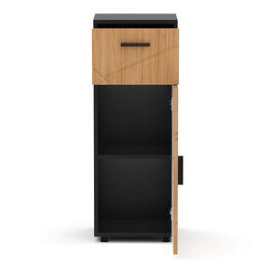 Badezimmerschrank AQUALIA 30 x 30 x 81 cm braun/schwarz