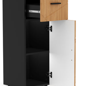Badezimmerschrank AQUALIA 30 x 30 x 81 cm braun/schwarz