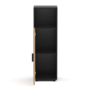 Badezimmerschrank AQUALIA 30 x 30 x 95 cm braun/schwarz