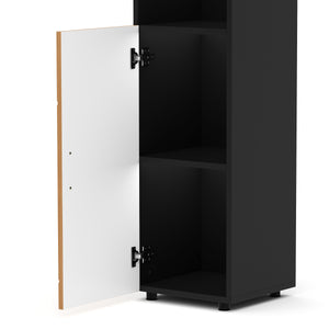 Badezimmerschrank AQUALIA 30 x 30 x 95 cm braun/schwarz
