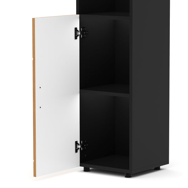 Badezimmerschrank AQUALIA 30 x 30 x 95 cm braun/schwarz