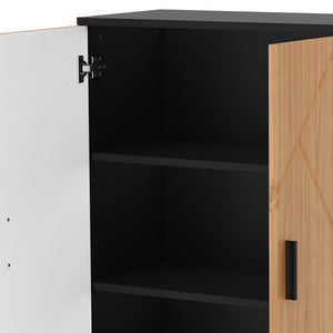 Badezimmerschrank AQUALIA 60 x 30 x 81 cm braun/schwarz