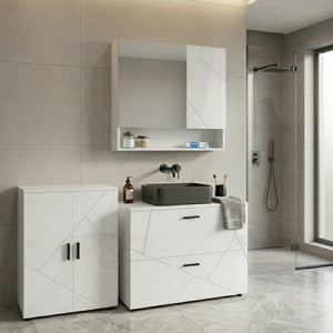 Badezimmerschrank AQUALIA 60 x 30 x 81 cm weiss
