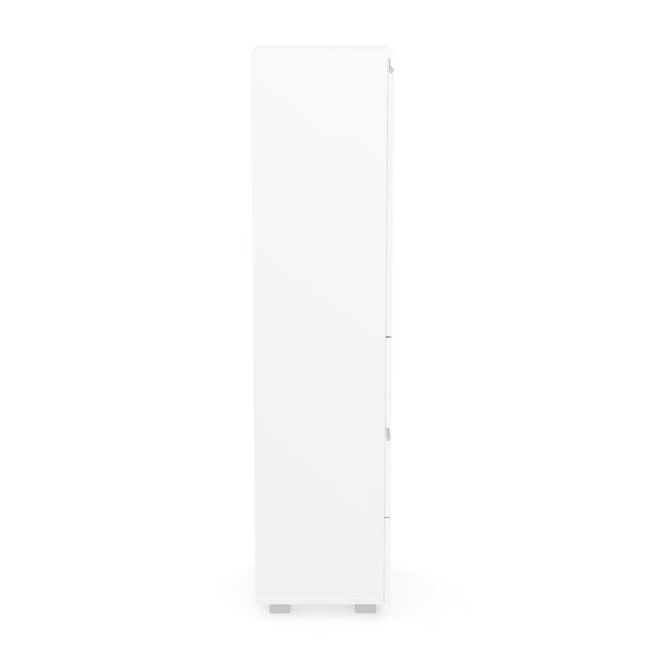 Badezimmerschrank AVILA 40 x 135 cm Hochglanz weiss