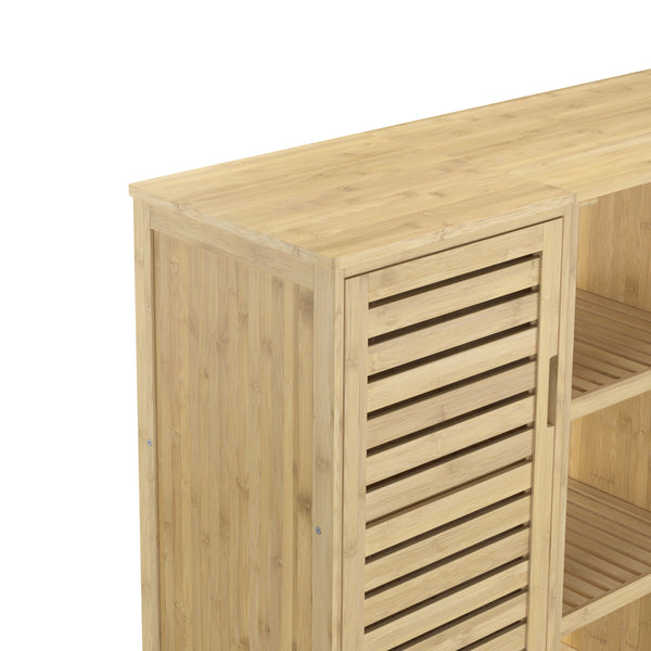 Badezimmerschrank Bambus SANOVA 100 x 33 x 87 cm natur