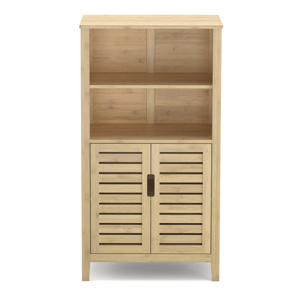 Badezimmerschrank Bambus SANOVA 50 x 29 x 92 cm natur
