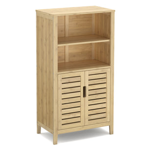 Badezimmerschrank Bambus SANOVA 50 x 29 x 92 cm natur