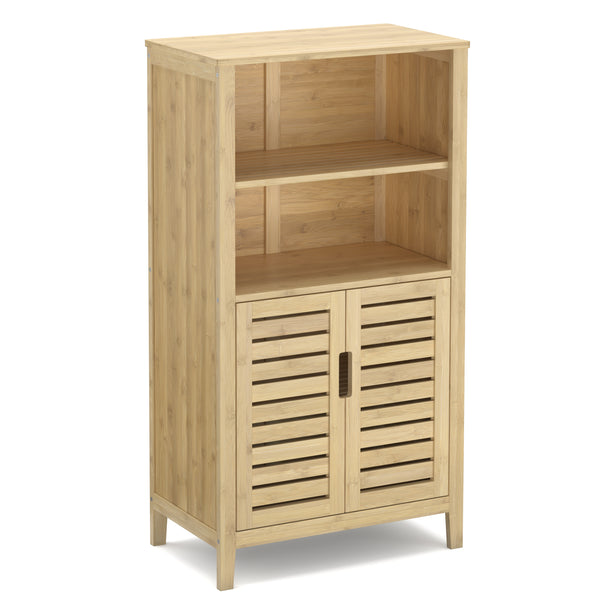 Badezimmerschrank Bambus SANOVA 50 x 29 x 92 cm natur