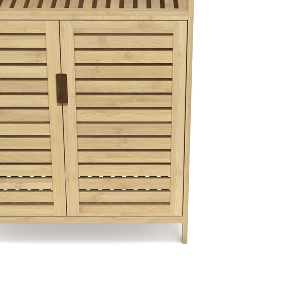 Badezimmerschrank Bambus SANOVA 60 x 30 x 81 cm natur