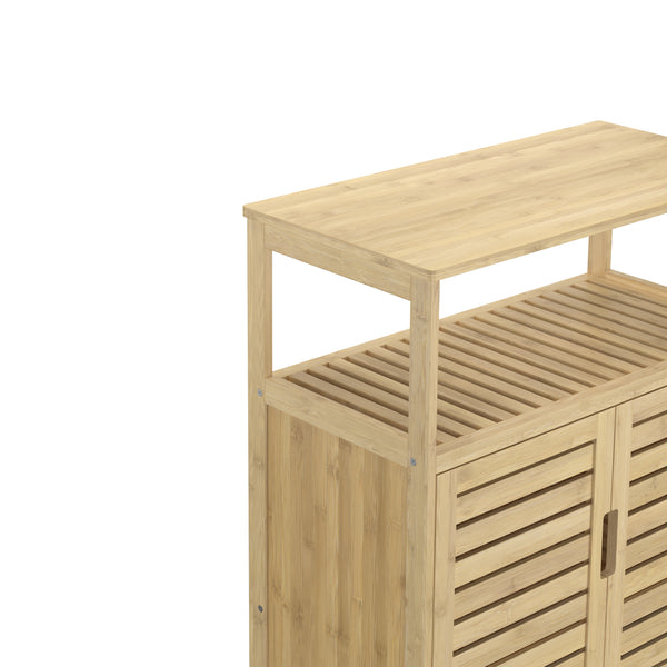 Badezimmerschrank Bambus SANOVA 60 x 30 x 81 cm natur