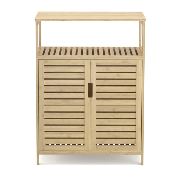 Badezimmerschrank Bambus SANOVA 60 x 30 x 81 cm natur