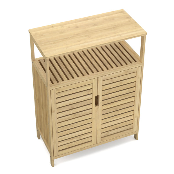 Badezimmerschrank Bambus SANOVA 60 x 30 x 81 cm natur