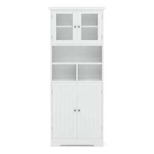 Badezimmerschrank FONTANA 60 x 30 x 148 cm weiss