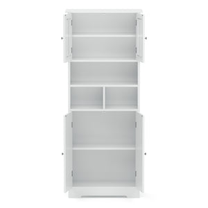 Badezimmerschrank FONTANA 60 x 30 x 148 cm weiss