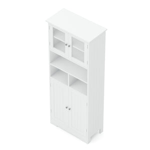 Badezimmerschrank FONTANA 60 x 30 x 148 cm weiss