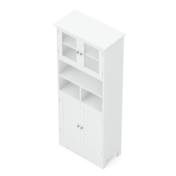 Badezimmerschrank FONTANA 60 x 30 x 148 cm weiss