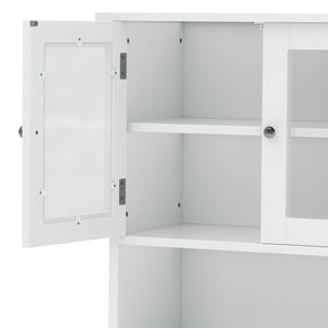 Badezimmerschrank FONTANA 60 x 30 x 148 cm weiss