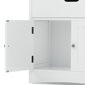 Badezimmerregal FONTANA 60 x 33 x 154 cm weiss