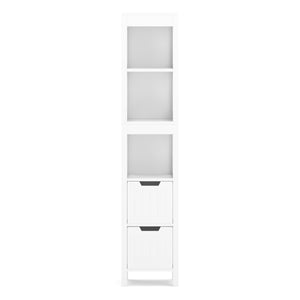Badezimmerregal FORTUNA 30 x 30 x 144 cm weiss