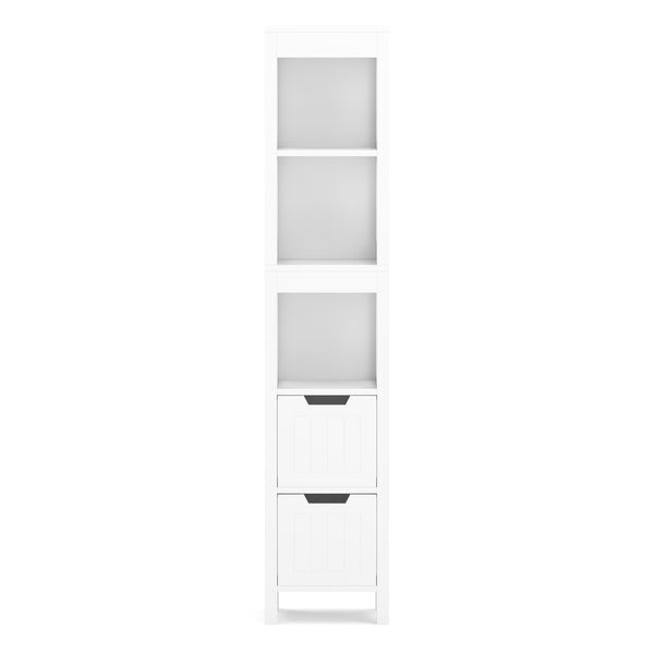 Badezimmerregal FORTUNA 30 x 30 x 144 cm weiss