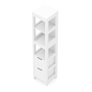 Badezimmerregal FORTUNA 30 x 30 x 144 cm weiss