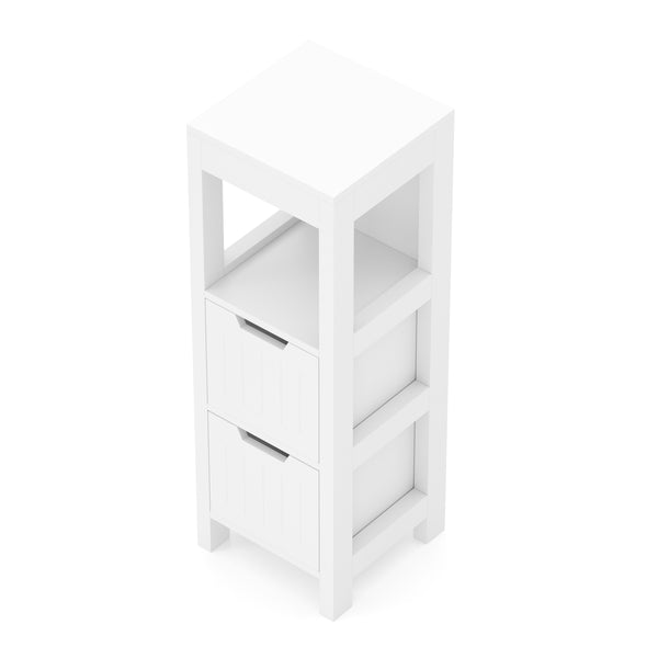 Badezimmerregal FORTUNA 30 x 30 x 89 cm weiss