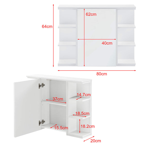 Mobile bagno Harstad 64x80x20 cm bianco 